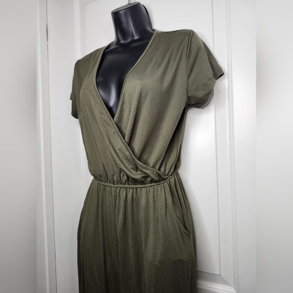 Women's Olive Green Romper - Picture 7 of 8